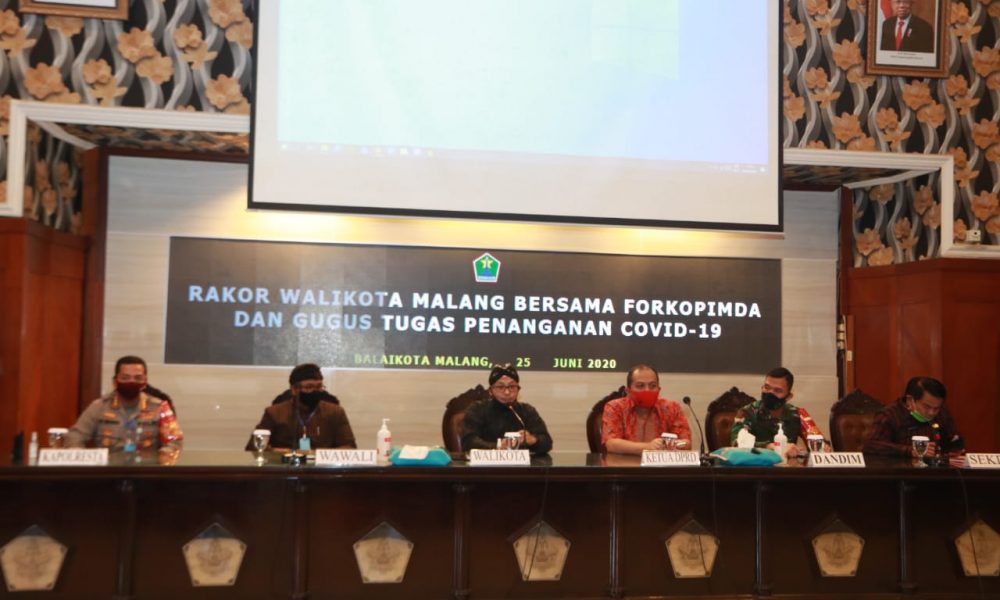 Forkopimda saat pertemuan dengan perguruan tinggi