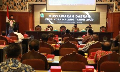 Walikota Malang H Sutiaji saat memberikan pemaparan di Musda FKUB Kota Malang, Selasa (7/7/2020)