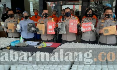 Jaringan narkotika Kota Malang Dibongkar (Foto : kabarmalang.com)