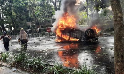 Mobil Satpol PP Terbakar FIX