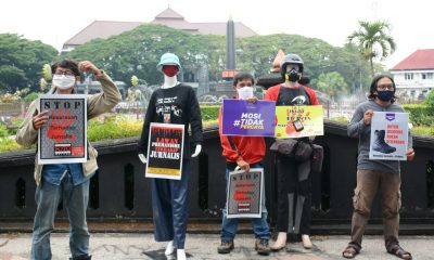 Jurnalis Dikriminalisasi, Pewarta Malang Gelar Aksi
