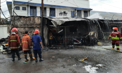 Kios Tambal Ban Jalan Halmahera Membara, 6 Orang Luka Bakar