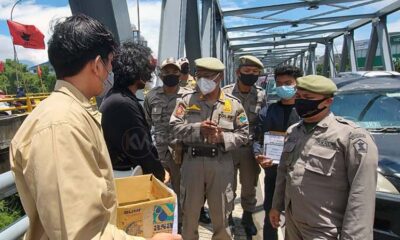 Satpol PP Bubarkan Aksi Galang Dana Mahasiswa UB Untuk Bayar UKT
