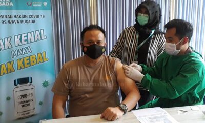Jajaran Polres Malang Mulai Jalani Vaksinasi Covid-19