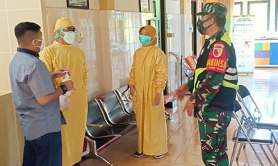 Babinsa Koramil Klojen Malang Kota Kawal Pelaksanaan Vaksinasi