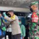 Kapolresta dan Dandim Bagikan Masker Gratis di Stasiun Kotabaru