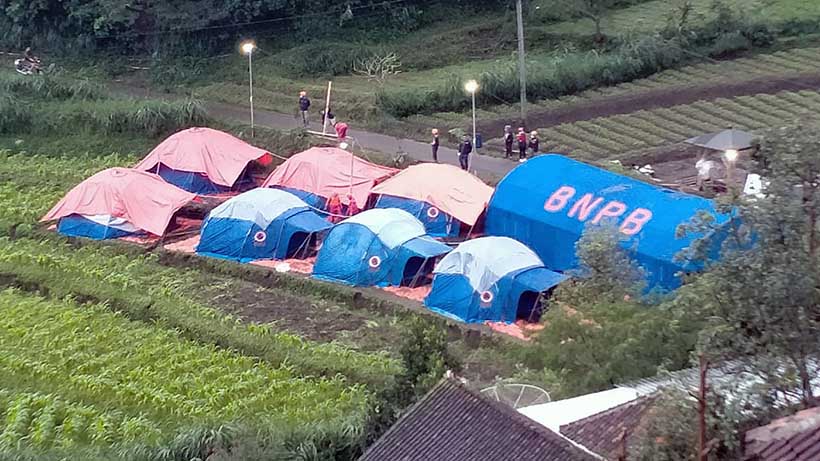 Dusun Brau Kota Batu Longsor, 45 Warganya Huni Pengungsian