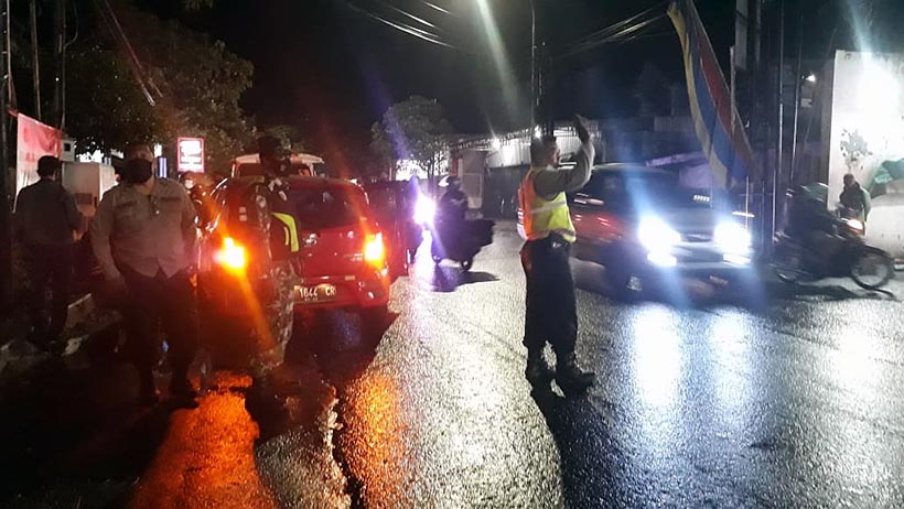 Patroli Malam, Tim Gabungan Sisir Kawasan Sukun Kota Malang