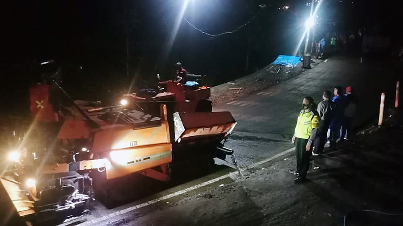 Jalan Provinsi Malang Kediri Selesai Perbaikan, Masih Buka Satu Jalur