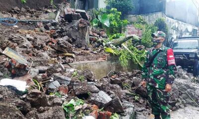 Tembok Pembatas Kampung Tirtagangga Samaan Kota Malang, Ambrol