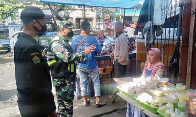 Oknum Pedagang Pasar Blimbing Bandel, Tepergok Tak Pakai Masker
