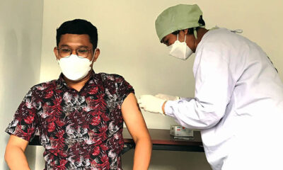Ratusan Wartawan Ikuti Suntik Vaksin Tahap 2 Kota Malang