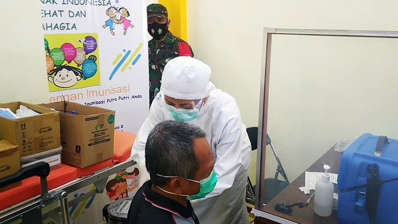 Vaksinasi Lansia Sudah Mulai, 62 Orang Suntik Di Sukun Kota Malang