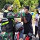 Petugas Gabungan Sukun Tegur Keras Pengendara Tanpa Masker