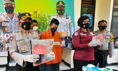 Sembunyikan Ganja Dalam Daun Talas, Warga Penanggungan Disel