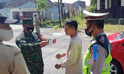 Tim Gabungan Gelar Razia Masker Di Jalan Sarangan Kota Malang