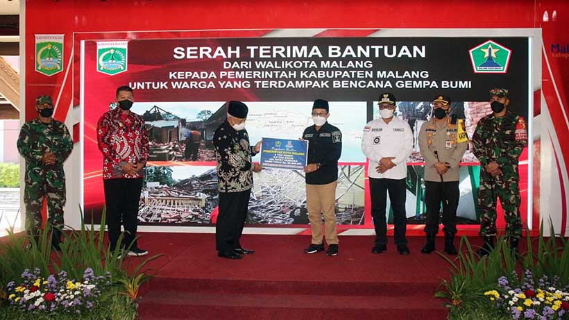 Bantu Korban Bencana, Forkopimda Kota Malang Datangi Posko Gempa