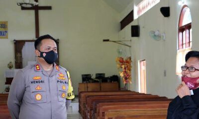 Tinjau Gereja, Kapolres Malang Pastikan Ibadah Jumat Agung Aman
