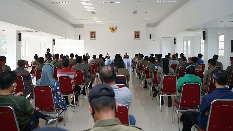 Cegah Narkoba, Personel Satpol PP Kota Malang Tes Urine Massal