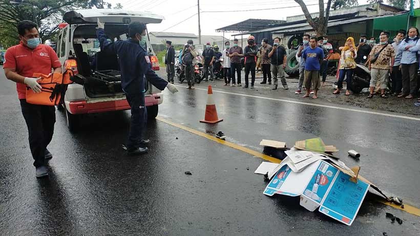 Warga Bojonegoro Meninggal Kecelakaan Truk Kontainer Di Pakisaji