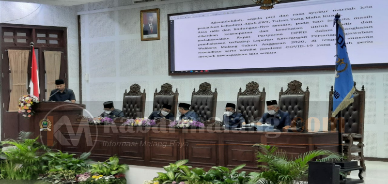 Sidang Paripurna DPRD Kota Malang Beberkan Catatan dan Rekomendasi Melalui Empat Bidang Kepada Pemkot Malang 27 Rapat Paripurna tentang Penyampaian Laporan Hasil Pembahasan Terhadap LKPJ Walikota Malang Tahun Anggaran 2020