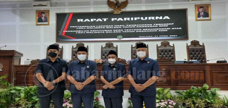 Sidang Paripurna DPRD Kota Malang Beberkan Catatan dan Rekomendasi Melalui Empat Bidang Kepada Pemkot Malang 29 Saat