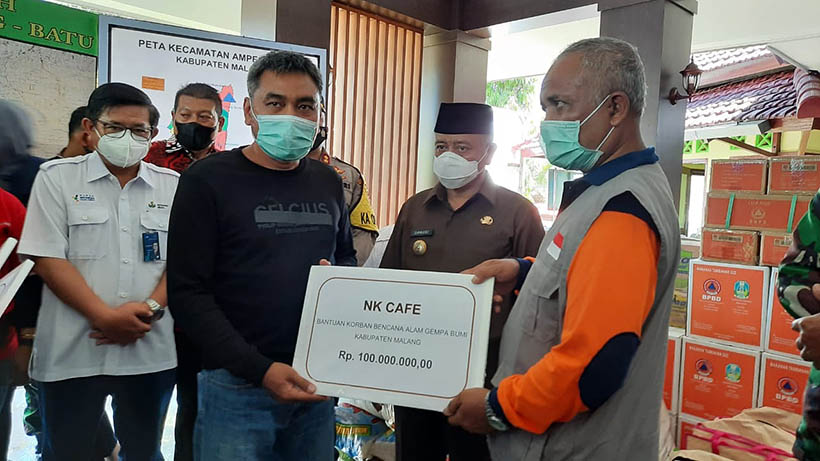 Pembina PWI Malang Raya Bantu Korban Gempa Malang Rp 100 Juta