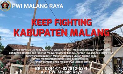 PWI Malang Raya Galang Bantuan Gempa, Fokus Perbaiki Rumah Ibadah