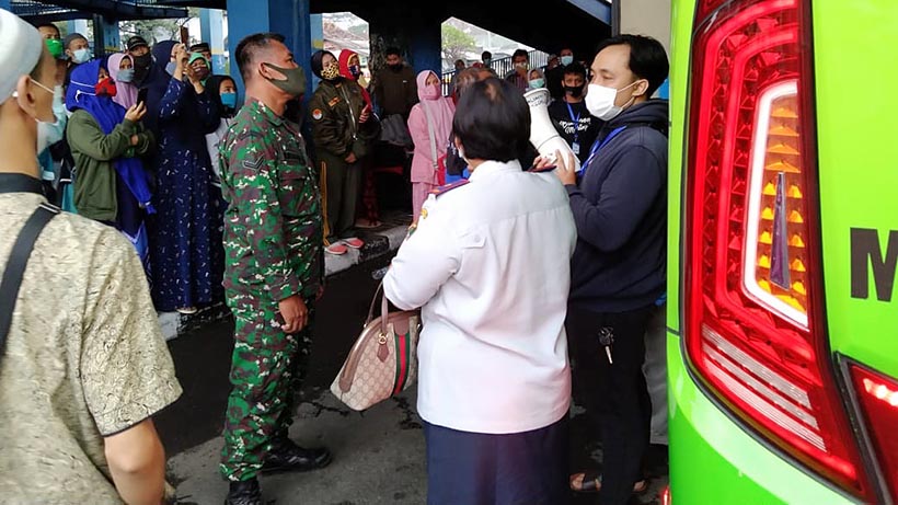Santriwati Gontor Pulang Ke Malang, Dapat Kawalan Satgas Covid-19