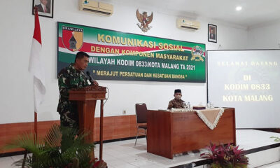 Kodim 0833 Kota Malang Gelar Komsos Dengan Komponen Masyarakat