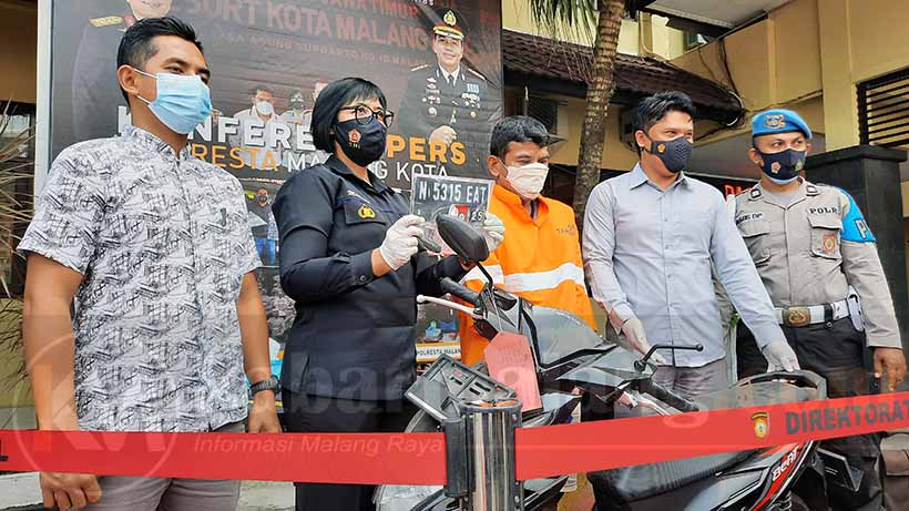Kuli Panggul Asal Gadang Curi Motor di Jalan Taman Borobudur Malang