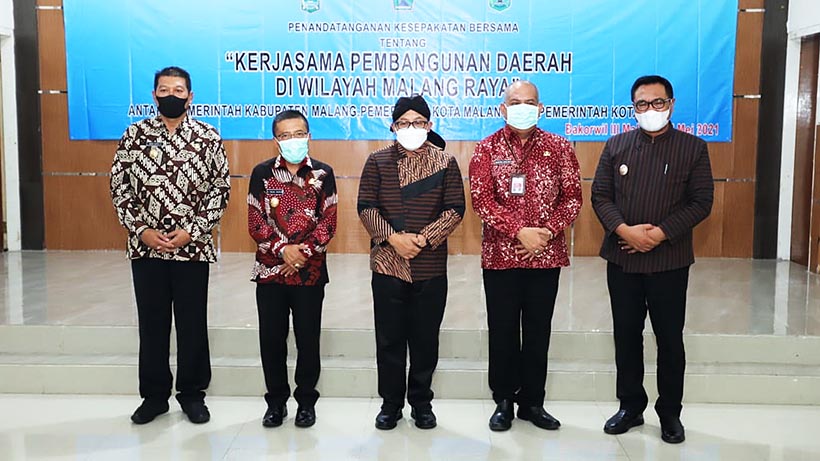 Pimpinan Daerah Malang Raya MoU Kerja Sama Pembangunan