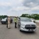Kendaraan Putar Balik di Exit Tol Madyopuro, Penyekatan Hari Pertama