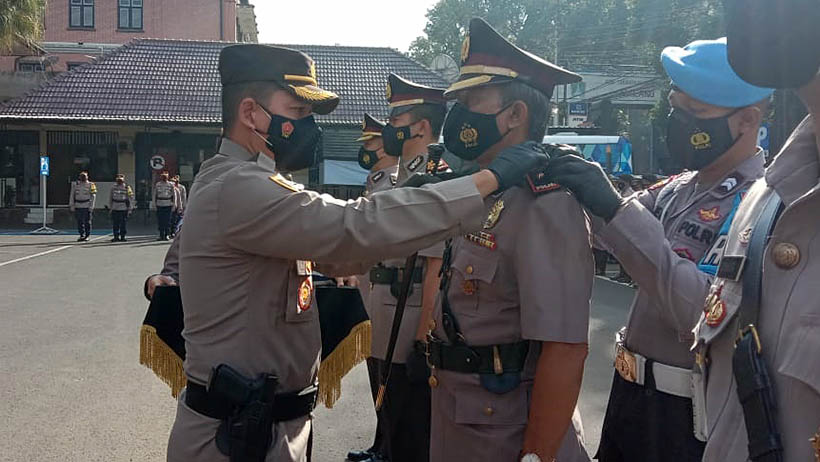 Kasatlantas dan Kasatintelkam Polresta Makota Mutasi, Ini Penggantinya