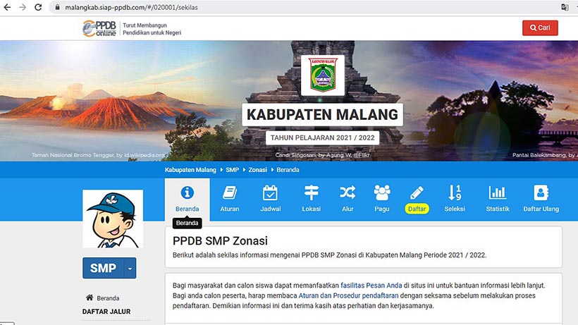 PPDB Kabupaten Malang 2021/2022 SMP Jalur Zonasi Sudah Buka 26 PPDB Kabupaten Malang 2021/2022 SMP Jalur Zonasi Sudah Buka