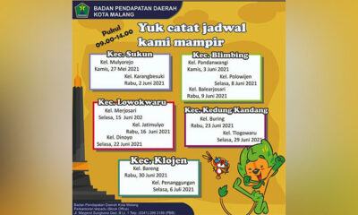 Bapenda Kota Malang Goes To Kelurahan, Jadwal Perdana Mulyorejo