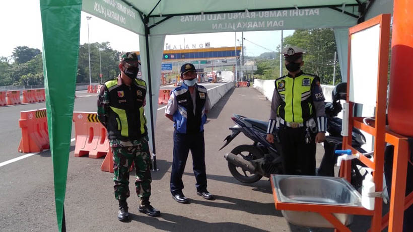 Penyekatan Mudik Kota Malang, Petugas Ketatkan Tol Madyopuro
