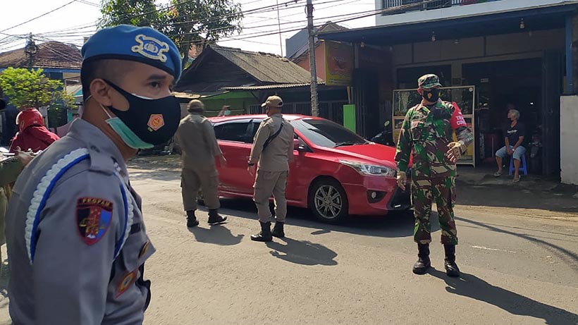 Operasi Masker Di Lesanpuro Kedungkandang, Jaring 17 Pelanggar Prokes