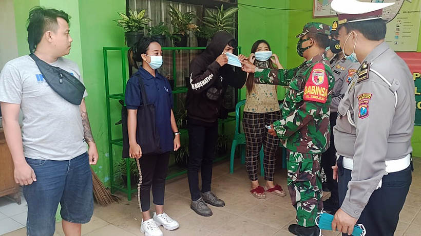 12 Orang Kedapatan Tak Bermasker Di Sawojajar Kota Malang