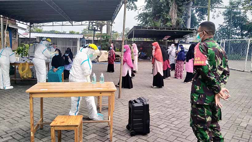 56 Orang Penghuni Ponpes Al-Muflihun LDII Mojolangu Positif Covid-19