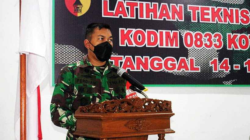 Asah Kemampuan Prajurit, Kodim 0833 Kota Malang Gelar Latnister