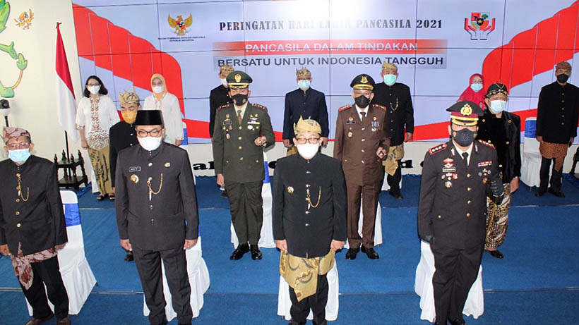 Hari Lahir Pancasila Diperingati Forpimda Kota Malang Secara Virtual