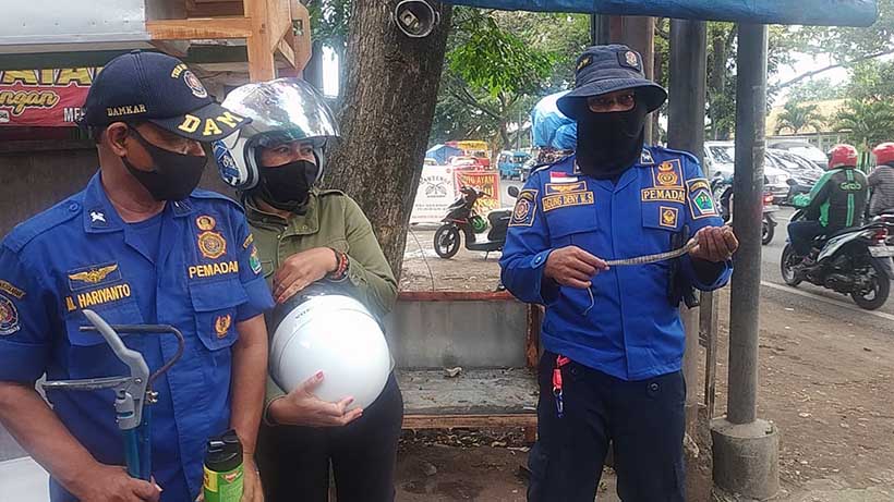 Pengendara Wanita di Malang Panik, Tetiba Muncul Ular Di Stang Motor