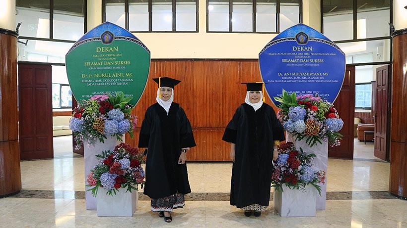 UB Kukuhkan Profesor Ilmu Kimia Analitik dan Ilmu Ekologi Tanaman