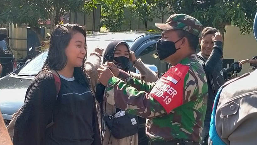 Mbak Cantik Ini Kena Razia Masker Di Wonokoyo Kota Malang