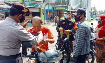 Patroli Masker Target Pengguna Jalan Di Kecamatan Blimbing Malang