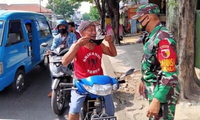 Operasi Masker Menyasar Jalan Raya Bandulan, Buru Pelanggar Prokes