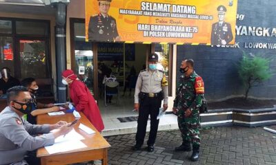 Vaksinasi Gratis Polresta Makota, Peringati HUT Ke-75 Bhayangkara