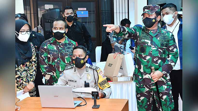Panglima TNI Pulang Kampung, Tinjau Penerapan 'Si Lacak' di Malang
