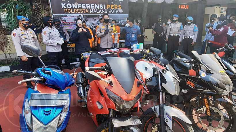 Operasi Sikat Semeru, Polresta Makota Bekuk 51 Tersangka dan 6 Motor